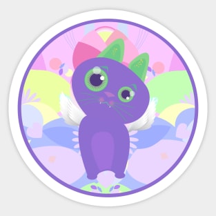 Gato ilustrado Sticker